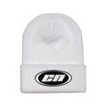 Cuffed Beanie – Soft Knit Winter Hat, White - CLUB NEO