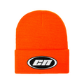 Cuffed Beanie – Soft Knit Winter Hat, Neon Orange - CLUB NEO