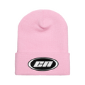 Cuffed Beanie – Soft Knit Winter Hat, Pastel Pink