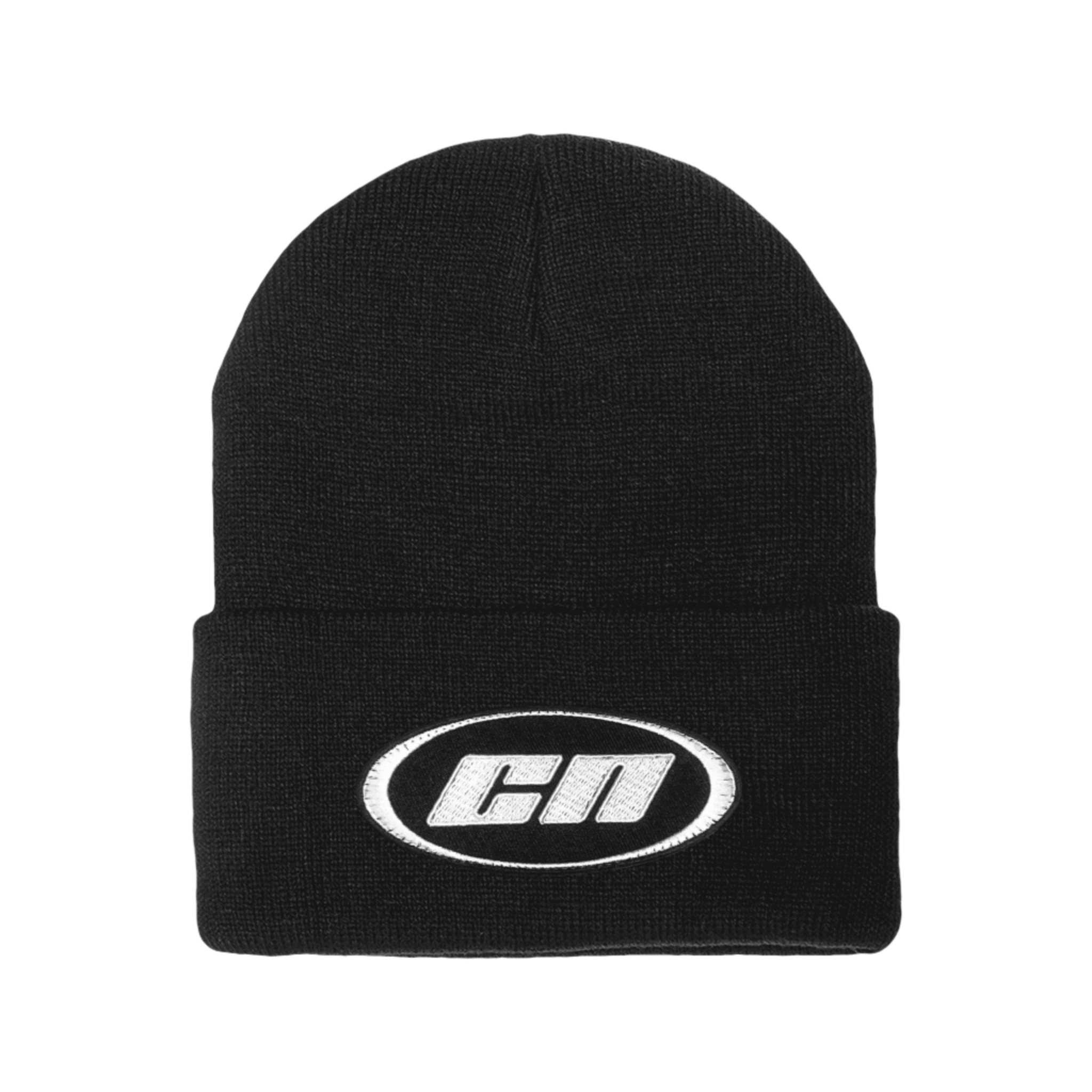 Cuffed Beanie – Soft Knit Winter Hat, Black