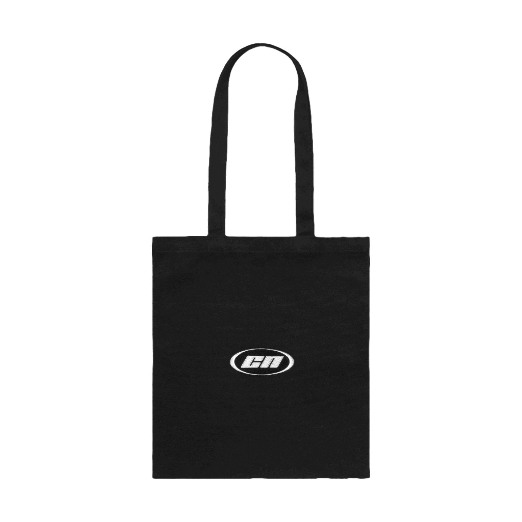 Cotton Canvas Tote Bag – Minimalist, Black