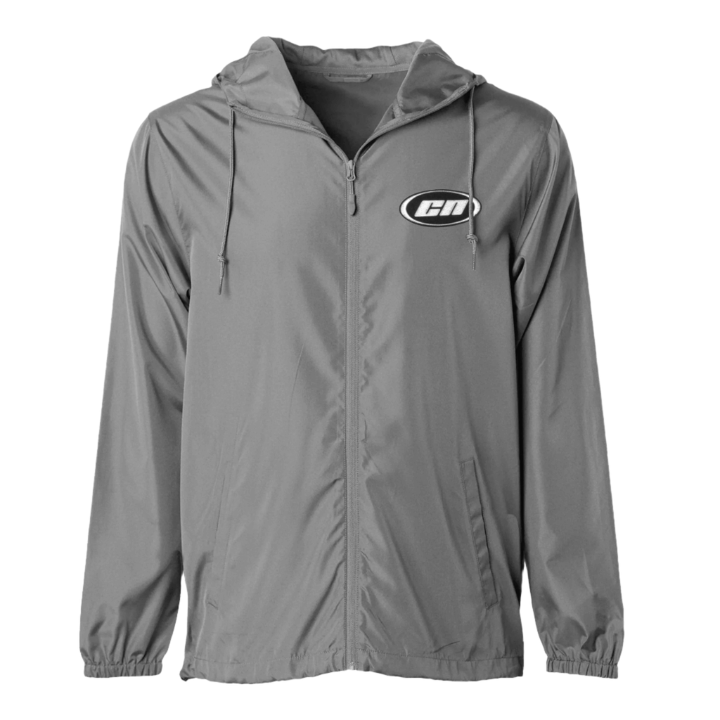 Lightweight Windbreaker – Breathable Hooded Jacket, Grey