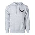 Pullover Hoodie – Soft Lightweight Fleece, Marl Grey with embroidered Club Neo logo and kangaroo pouch.