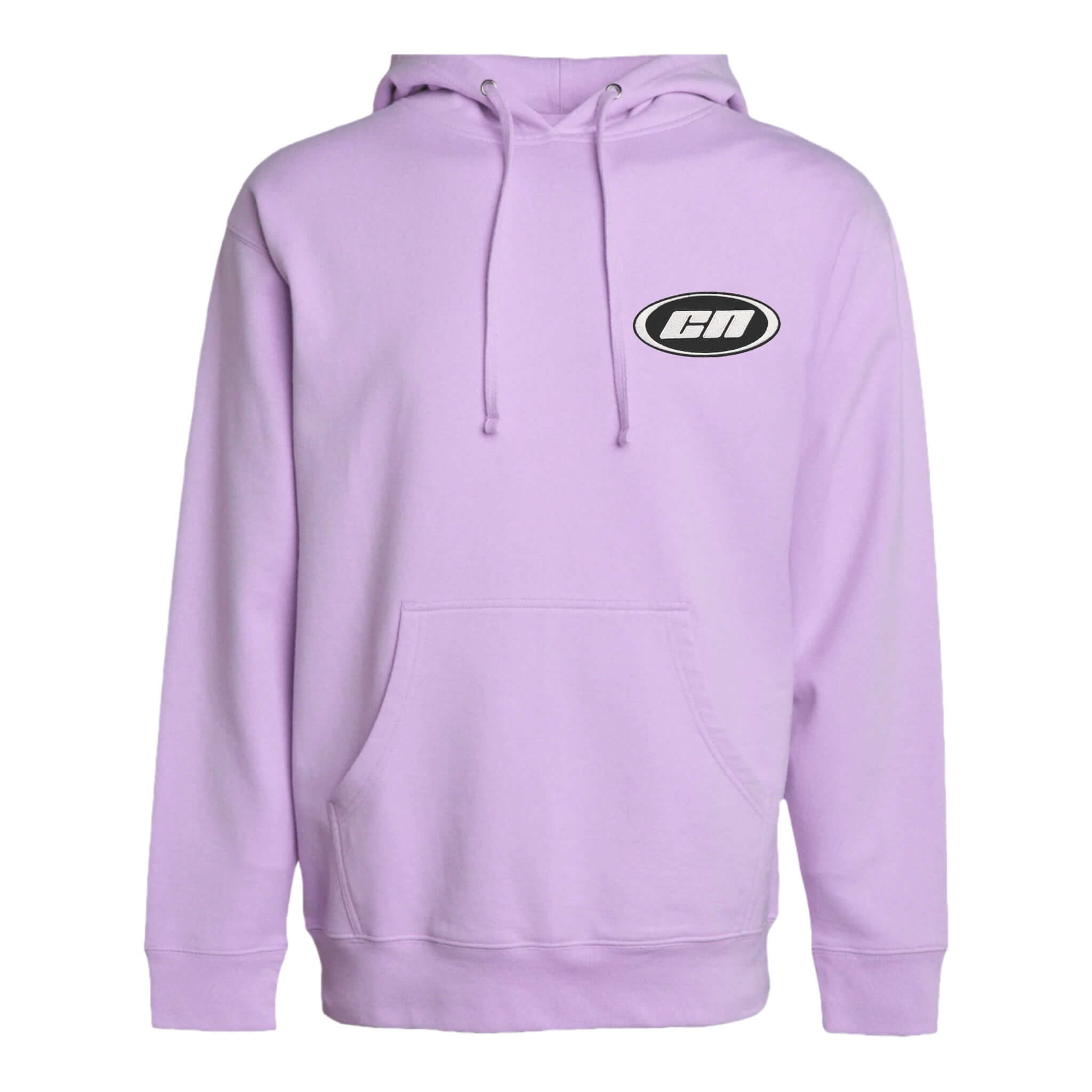 Pullover Hoodie – Soft Lightweight Fleece, Lavender with kangaroo pouch and adjustable hood.