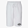 Fleece Shorts – Relaxed Fit, White - CLUB NEO